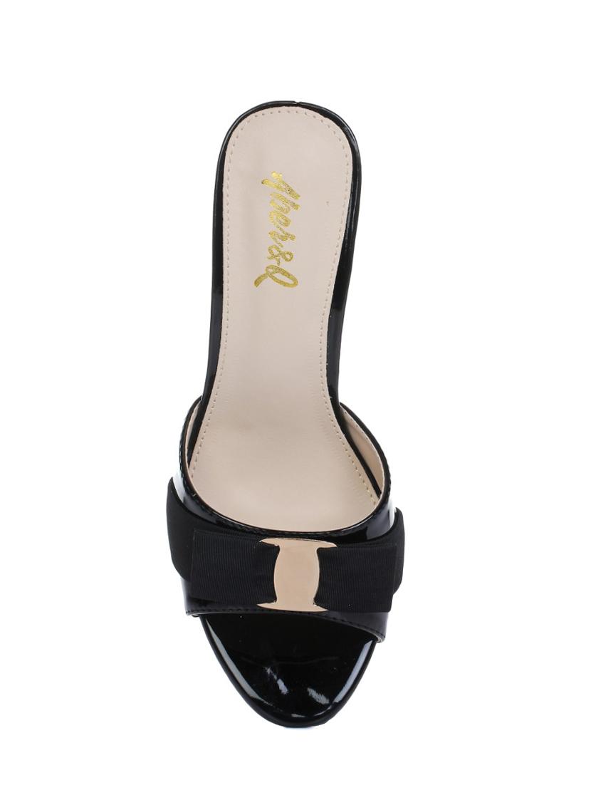 black slip on sandals - 16007365 - Zoom Image - 4