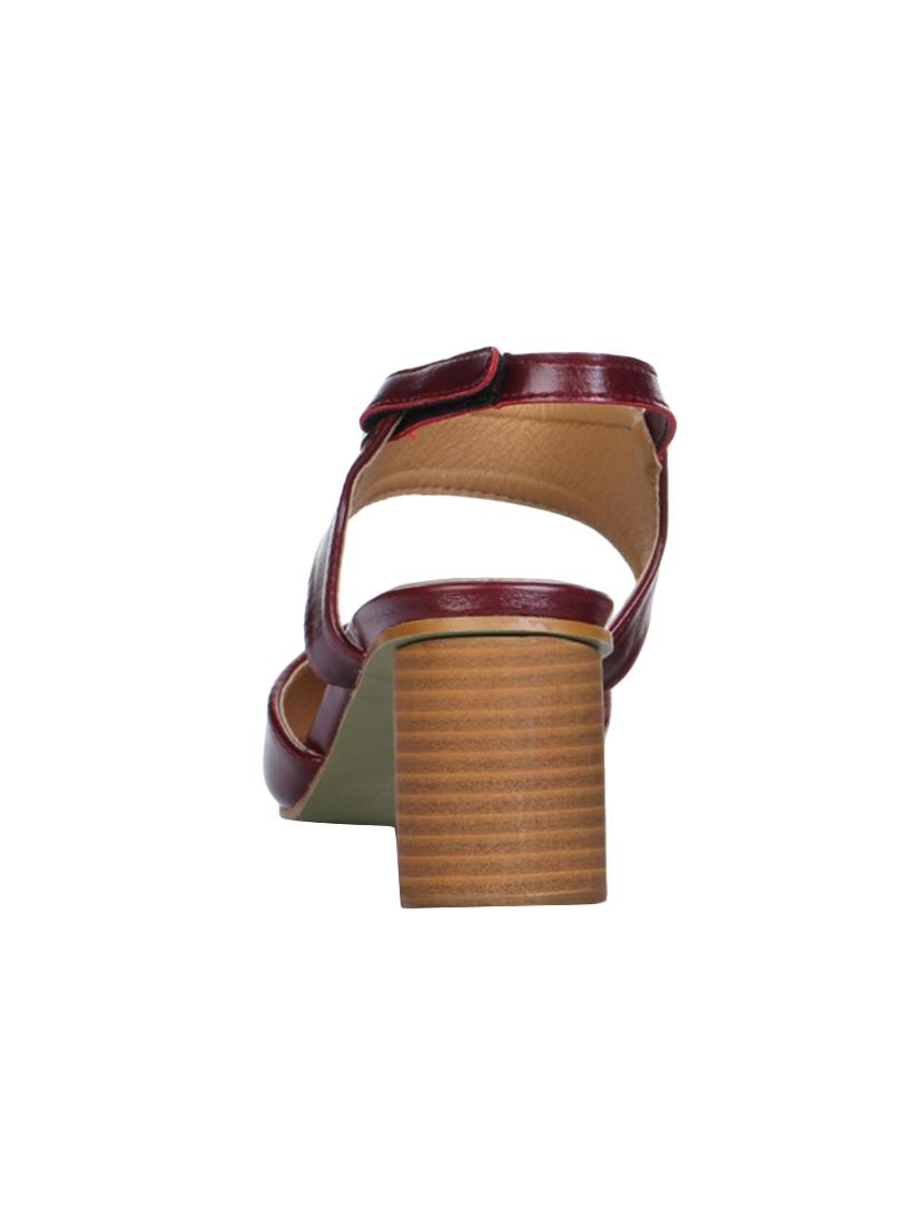 maroon synthetic sandals - 16007380 - Zoom Image - 3