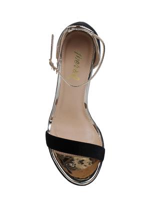 black synthetic sandals - 16007409 - Standard Image - 4
