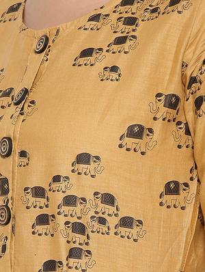 flared printed dress - 16007471 - Standard Image - 4