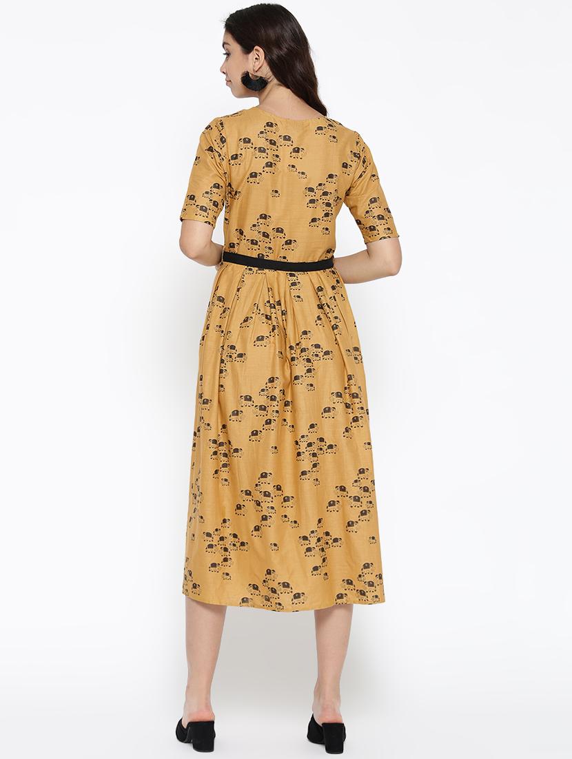 flared printed dress - 16007471 - Zoom Image - 3