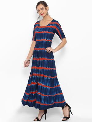 flared printed kurta - 16007475 - Standard Image - 2