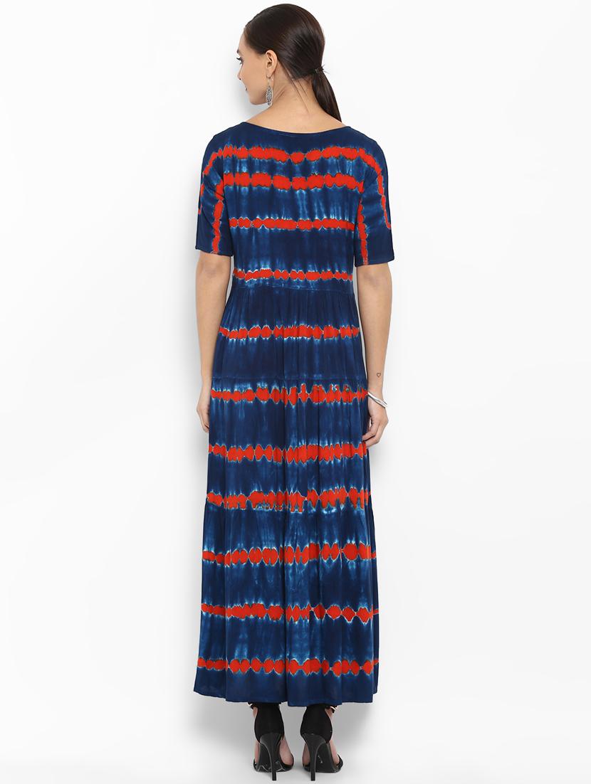 flared printed kurta - 16007475 - Zoom Image - 3