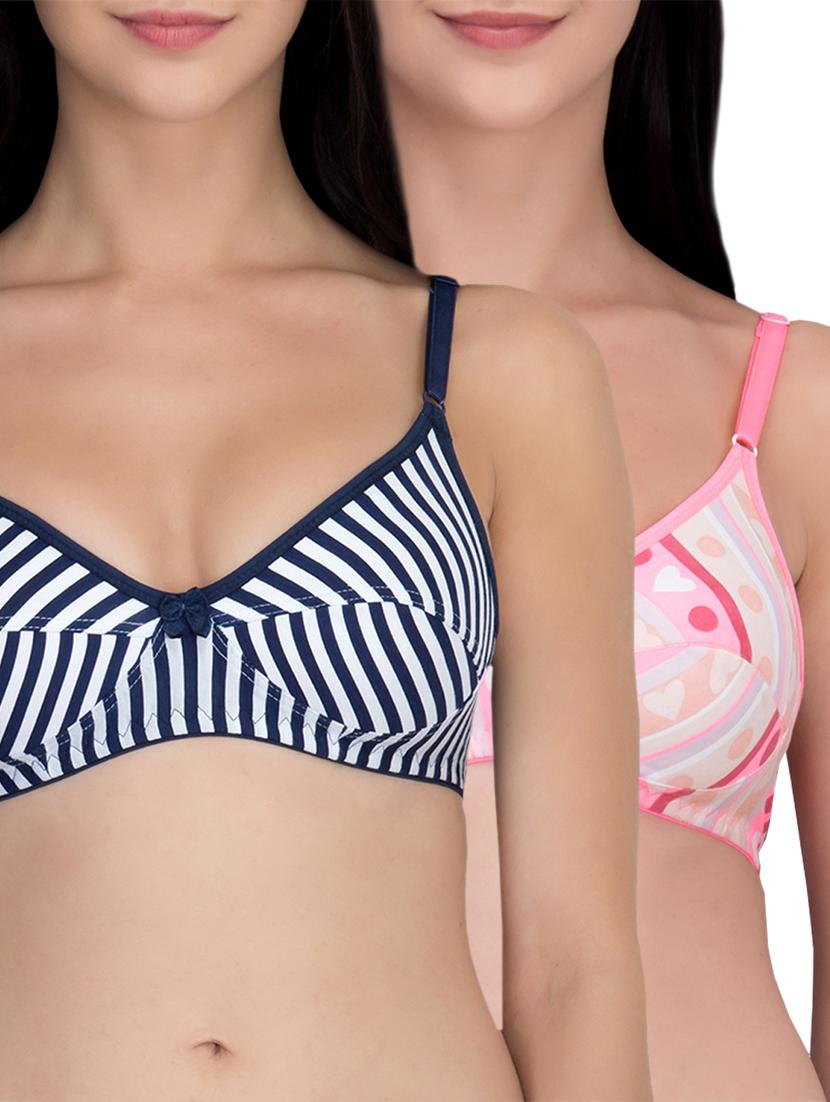 set of 2 bow patch bra - 16007487 - Zoom Image - 1