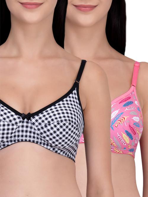 set of 2 bow patch bra - 16007492 - Standard Image - 1