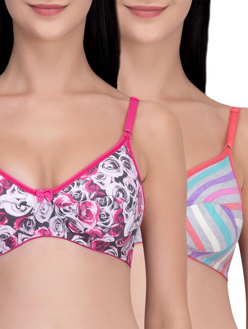 set of 2 bow patch bras - 16007534 - Standard Image - 1