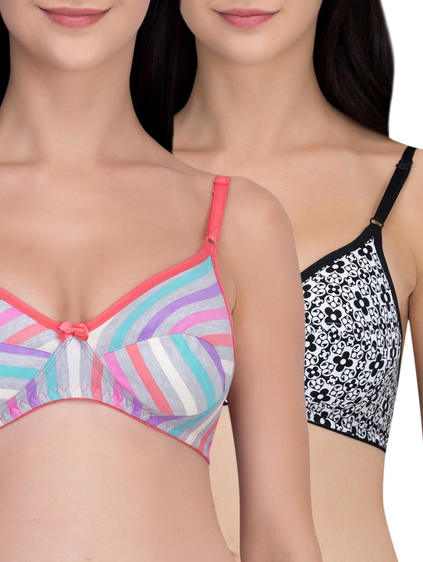 set of 2 bow patch bras - 16007549 - Zoom Image - 1