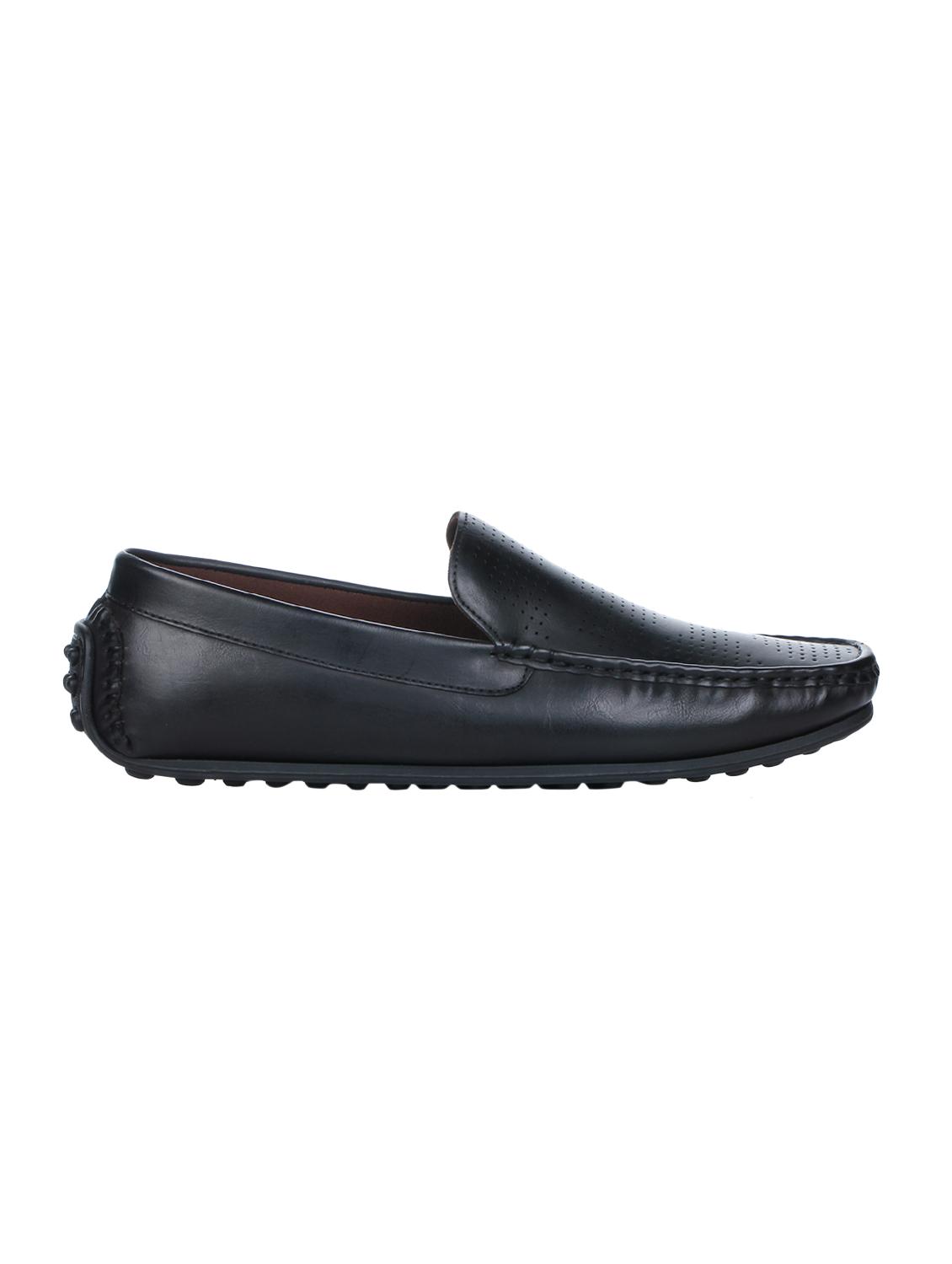 black leather slip on loafers - 16007860 - Zoom Image - 2