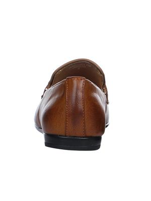 tan leather formal slip ons - 16007864 - Standard Image - 3