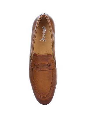 tan leather formal slip ons - 16007864 - Standard Image - 4
