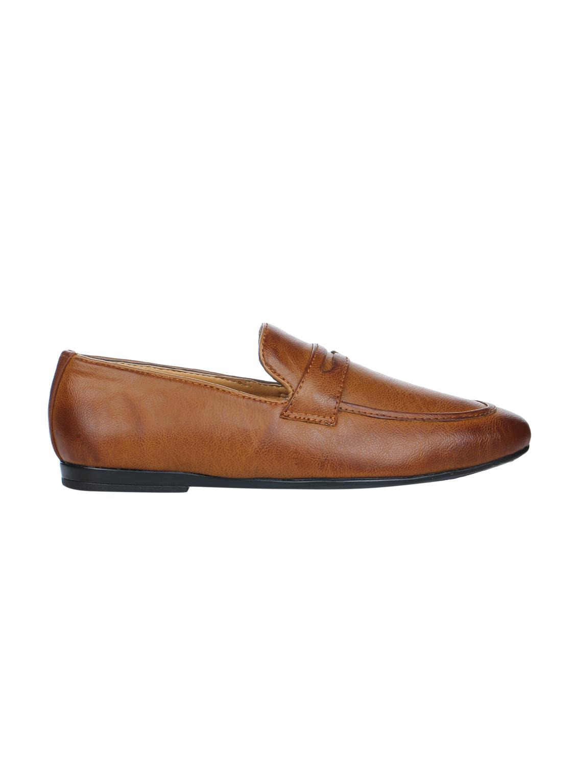 tan leather formal slip ons - 16007864 - Zoom Image - 2