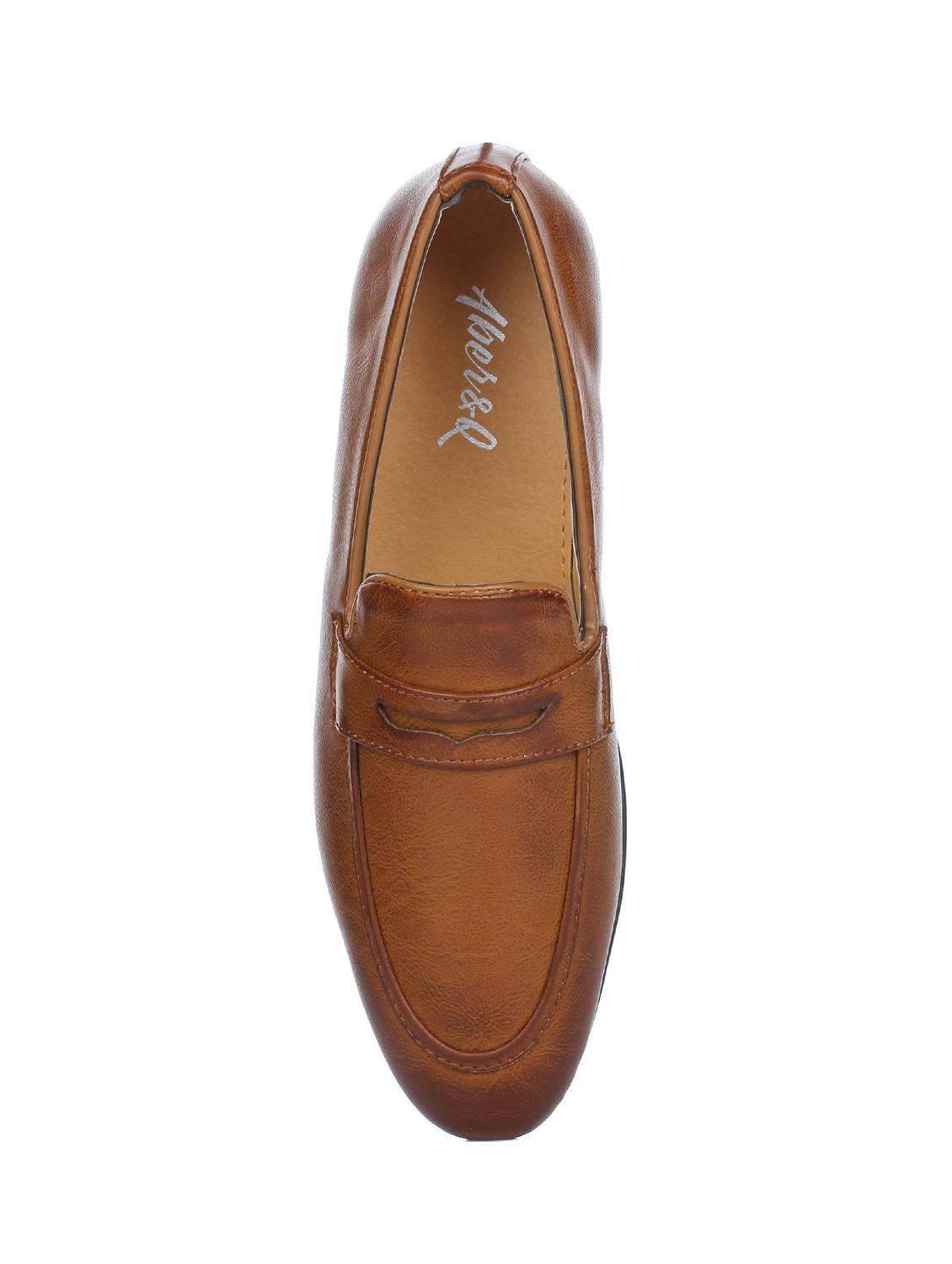 tan leather formal slip ons - 16007864 - Zoom Image - 4
