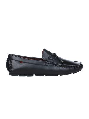 black leather slip on loafers - 16007868 - Standard Image - 2