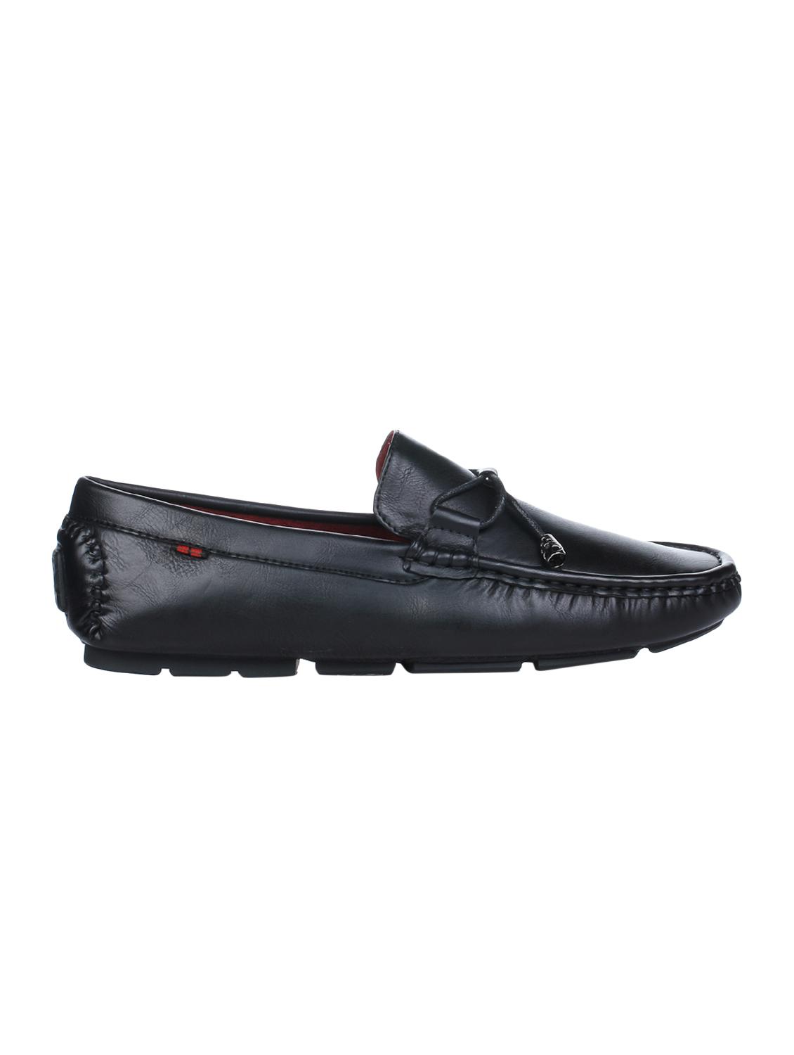 black leather slip on loafers - 16007868 - Zoom Image - 2