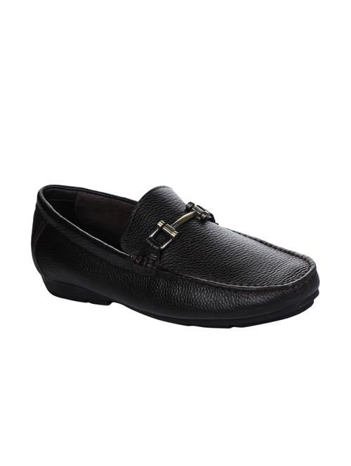 brown leather slip on loafers - 16007887 - Standard Image - 1