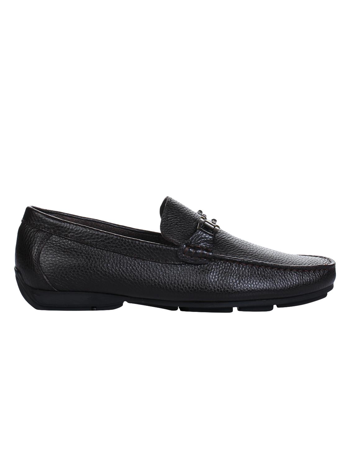 brown leather slip on loafers - 16007887 - Zoom Image - 2