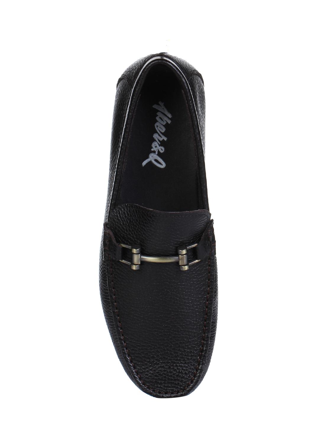 brown leather slip on loafers - 16007887 - Zoom Image - 4