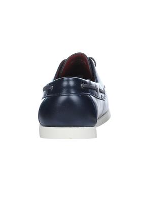 navy leatherette lace up boatshoes - 16007892 - Standard Image - 3