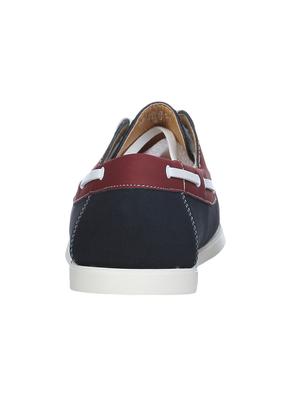 navy leatherette lace up boatshoes - 16007893 - Standard Image - 3