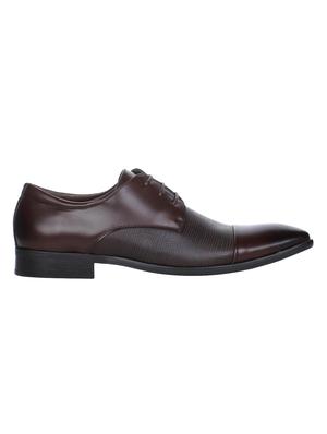 brown leather lace-up derbys - 16007898 - Standard Image - 2