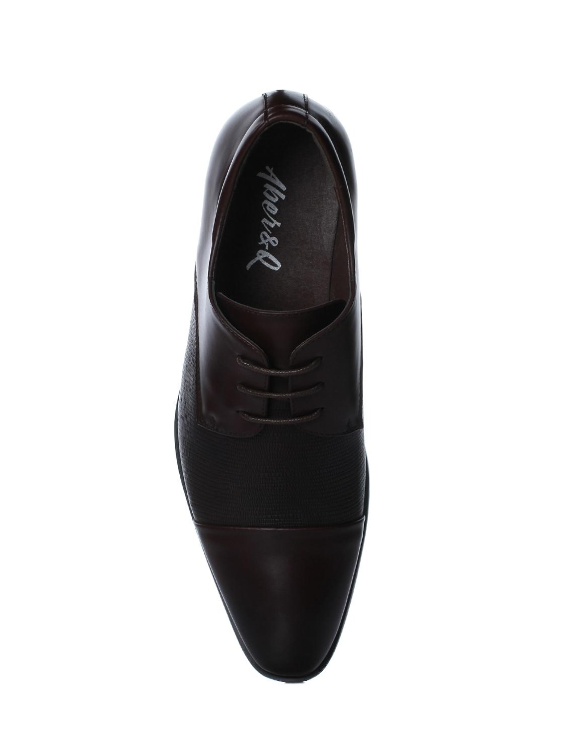 brown leather lace-up derbys - 16007898 - Zoom Image - 4