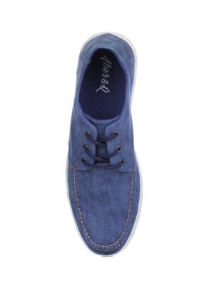 navy canvas lace up sneakers - 16007904 - Standard Image - 4
