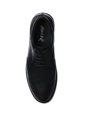 black leather lace up sneakers - 16007914 - Standard Image - 4