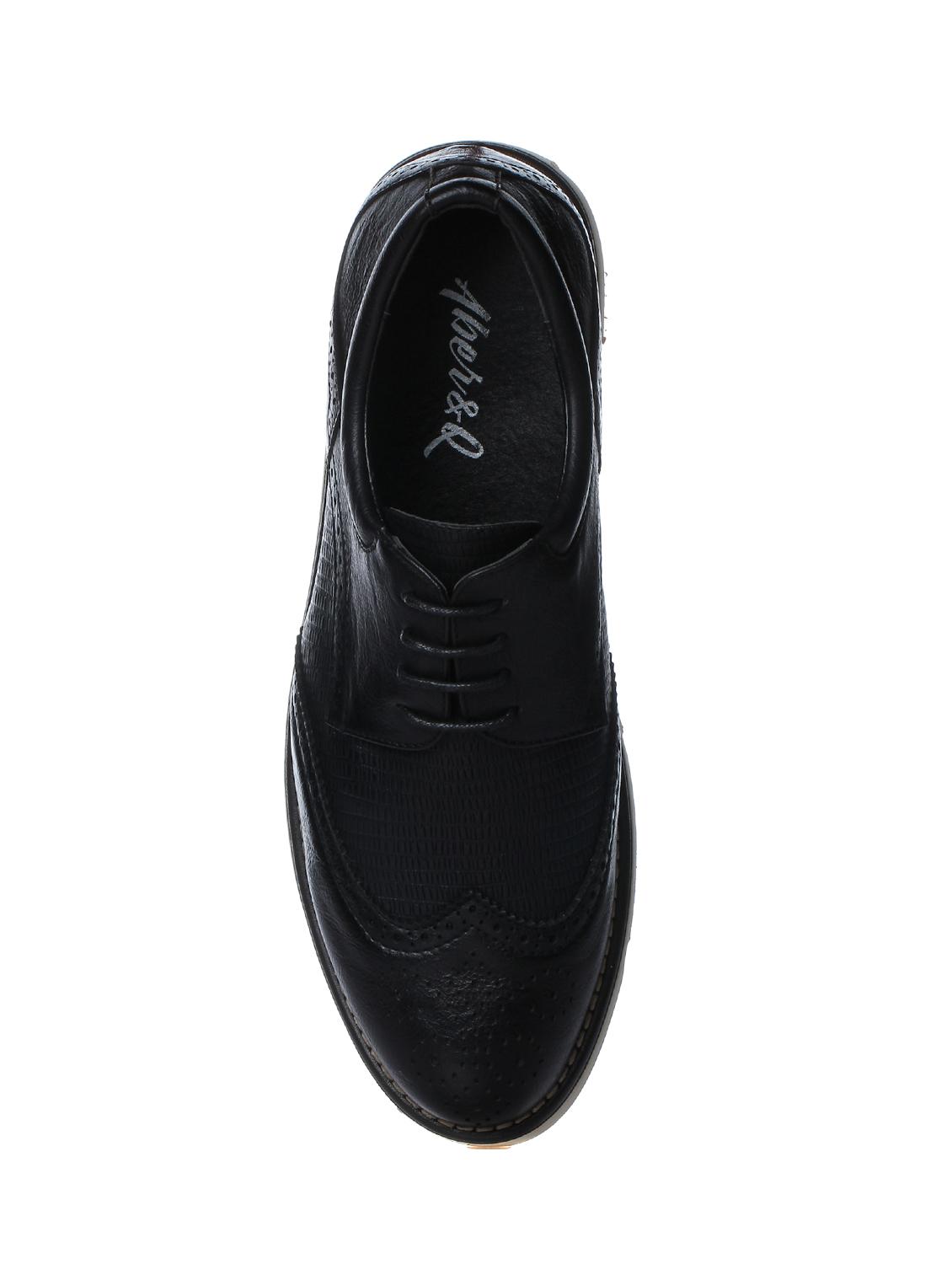 black leather lace up sneakers - 16007914 - Zoom Image - 4