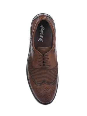 tan leather lace up sneakers - 16007915 - Standard Image - 4