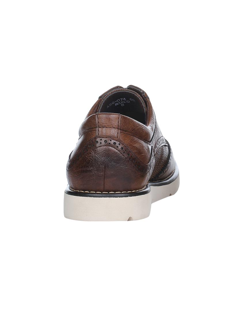 tan leather lace up sneakers - 16007915 - Zoom Image - 3