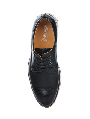 black leather lace up shoes - 16007916 - Standard Image - 4