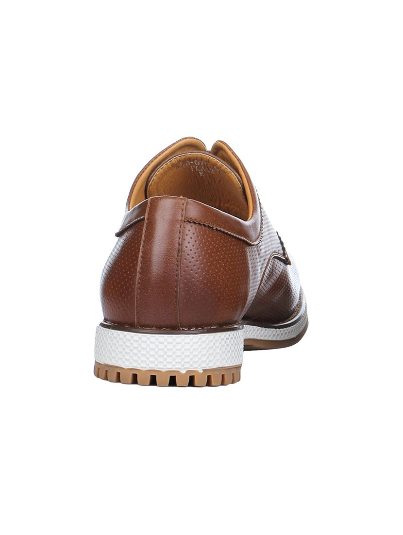 brown leather lace-up derbys - 16007917 - Zoom Image - 3