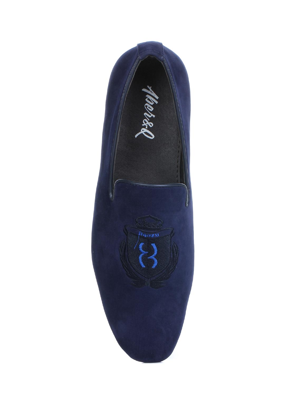 navy velvet casual slip ons - 16007925 - Zoom Image - 4