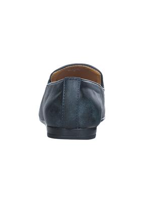 navy leather formal slip ons - 16007928 - Standard Image - 3