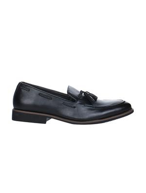black leather tassel slip ons - 16007937 - Standard Image - 2