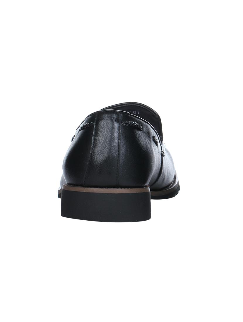 black leather tassel slip ons - 16007937 - Zoom Image - 3