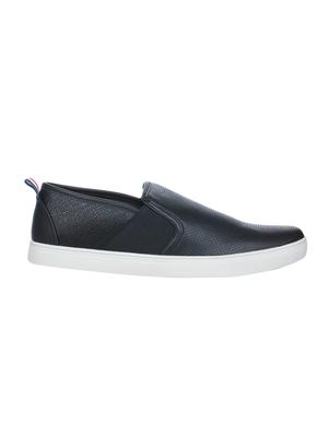 black leather casual slip ons - 16007944 - Standard Image - 2