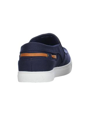navy canvas casual slip ons - 16007946 - Standard Image - 3