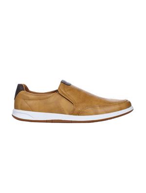 tan leather casual slip ons - 16007947 - Standard Image - 2