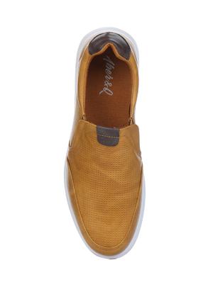tan leather casual slip ons - 16007947 - Standard Image - 4