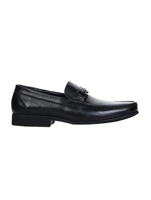 black leather formal slip ons - 16007955 - Standard Image - 2