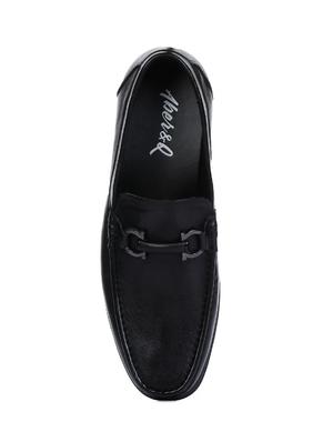 black leather formal slip ons - 16007955 - Standard Image - 4