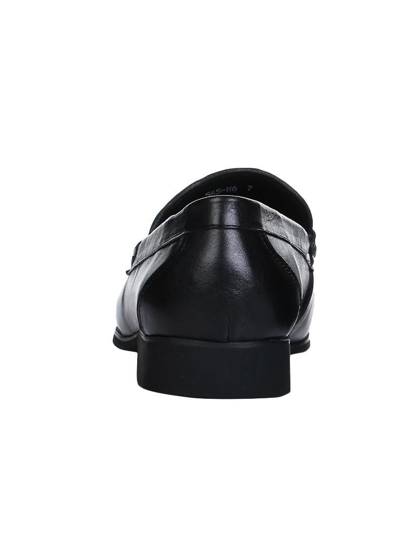 black leather formal slip ons - 16007955 - Zoom Image - 3