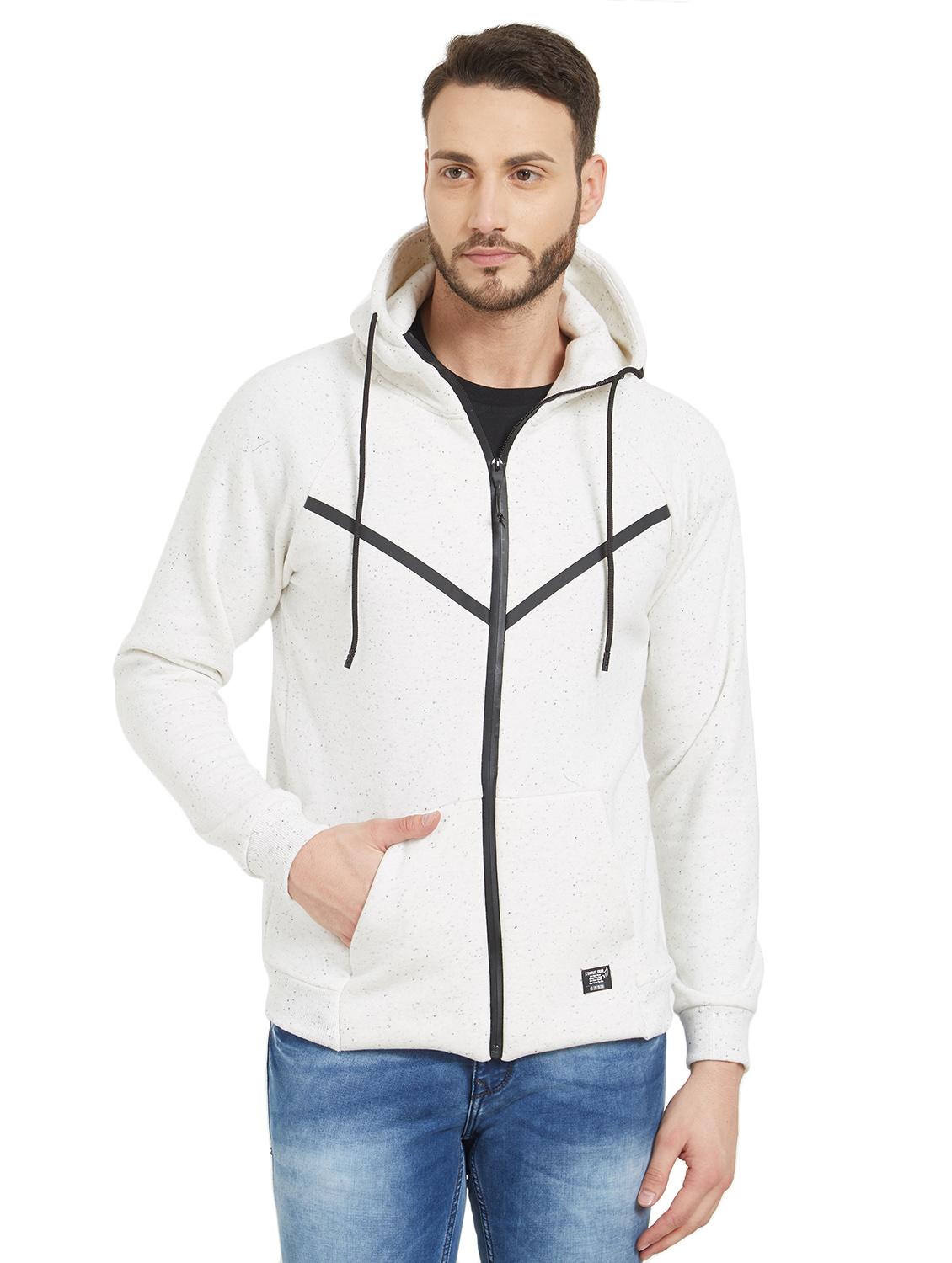 white melange sweatshirt - 16008030 - Zoom Image - 1