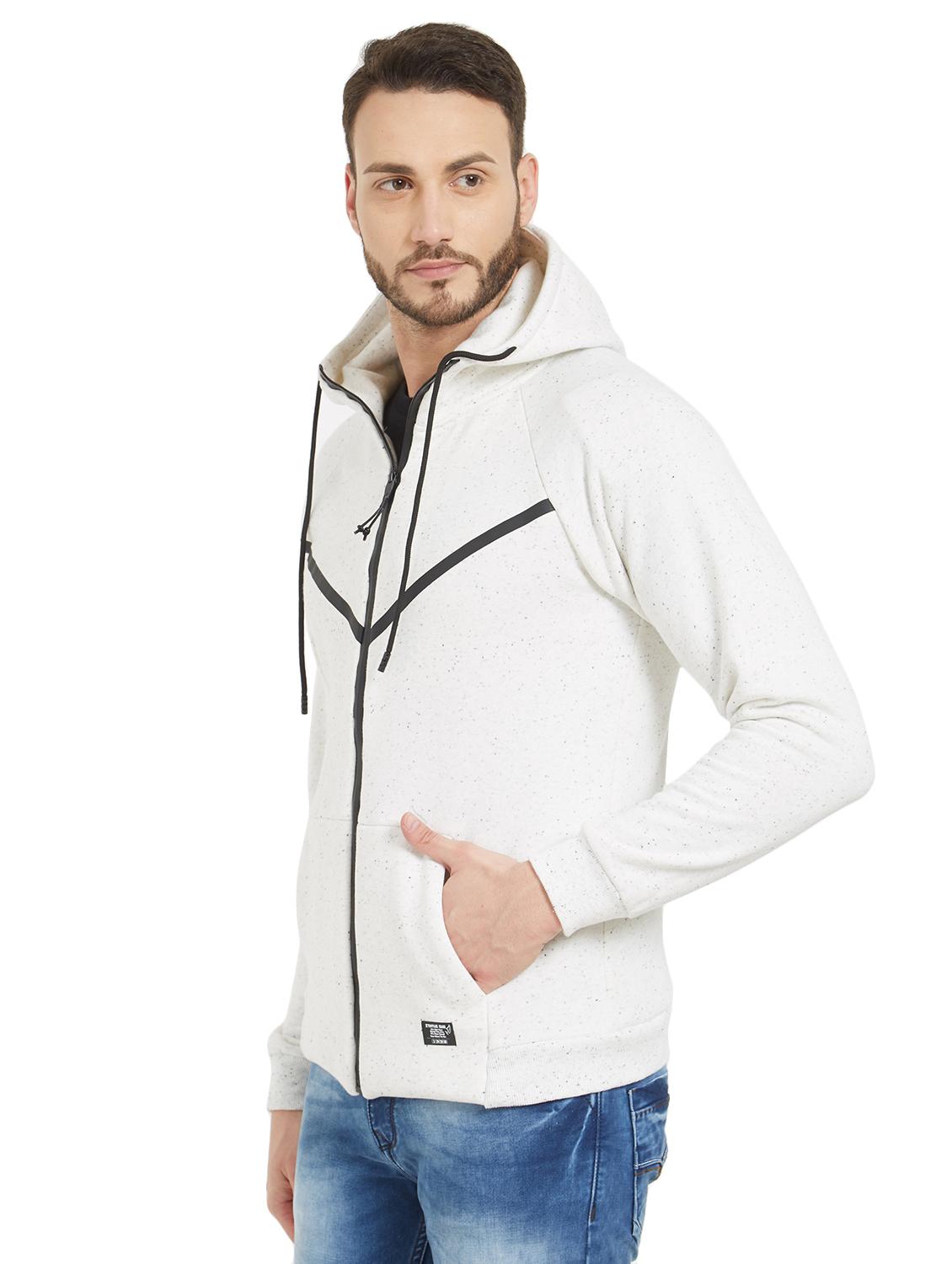 white melange sweatshirt - 16008030 - Zoom Image - 2