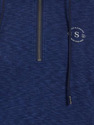 blue melange sweatshirt - 16008037 - Standard Image - 5