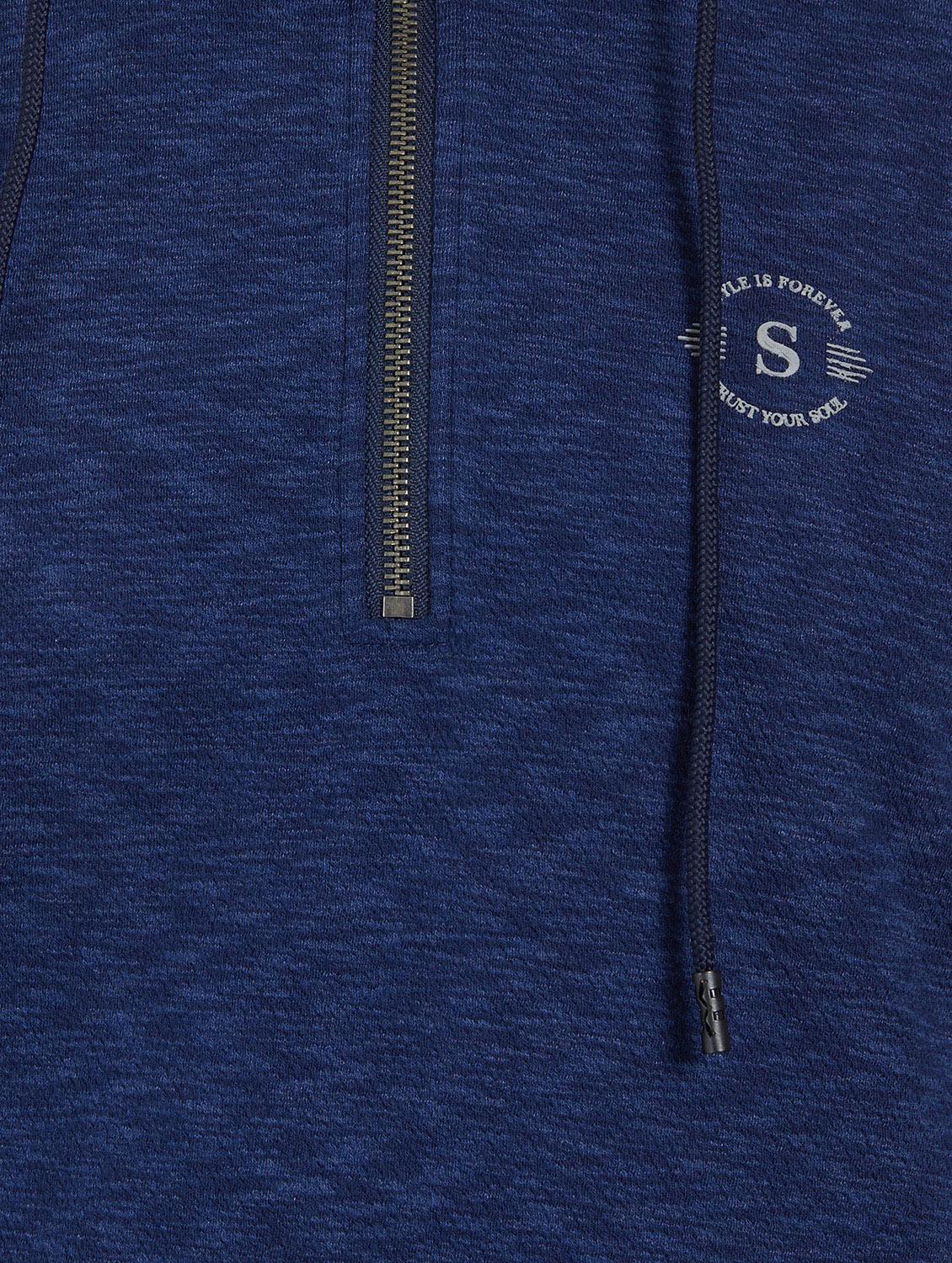 blue melange sweatshirt - 16008037 - Zoom Image - 5