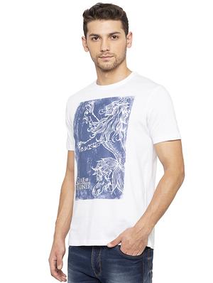 white printed tshirt - 16008046 - Standard Image - 2