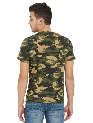 green camouflage printed t-shirt - 16008051 - Standard Image - 3