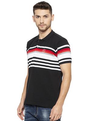 black striped polo tshirt - 16008061 - Standard Image - 2